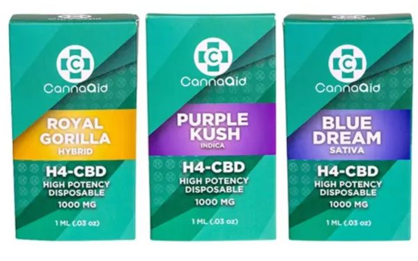 CannaAid - High Potency 1000mg H4 CBD Disposable Vape Device