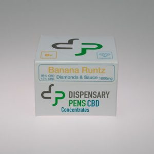 Dispensary Pens CBD – Banana Runtz 1000mg CBD Diamonds & Sauce