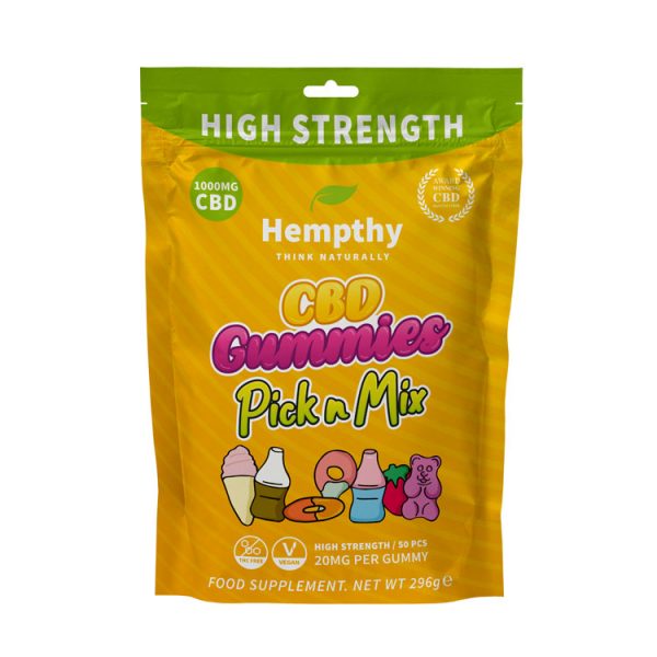 Hempthy – CBD Pick n Mix Gummies - High Strength (1000mg CBD) 50 Pieces
