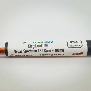Dispensary Pens CBD – King Louis OG 100mg Broad Spectrum CBD & Terpene Infused Cone