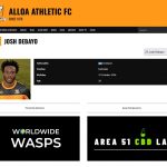 Area 51 CBD Lab sponsor Alloa Athletic FC Josh Debayo for the season!