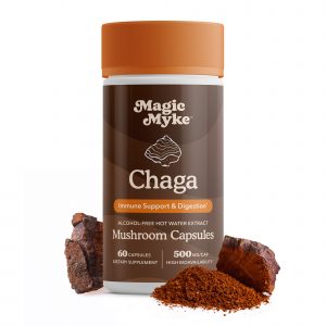 Chaga Mushroom 60 Capsules - Magic Myke