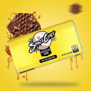 Space Chef - 150mg CBD Chocolate Bar - Milk Choc Honeycomb Flavour