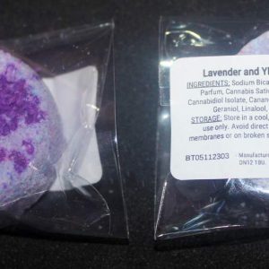 Lavender and Ylang Ylang – 100mg CBD Bath "Truffle" Bomb