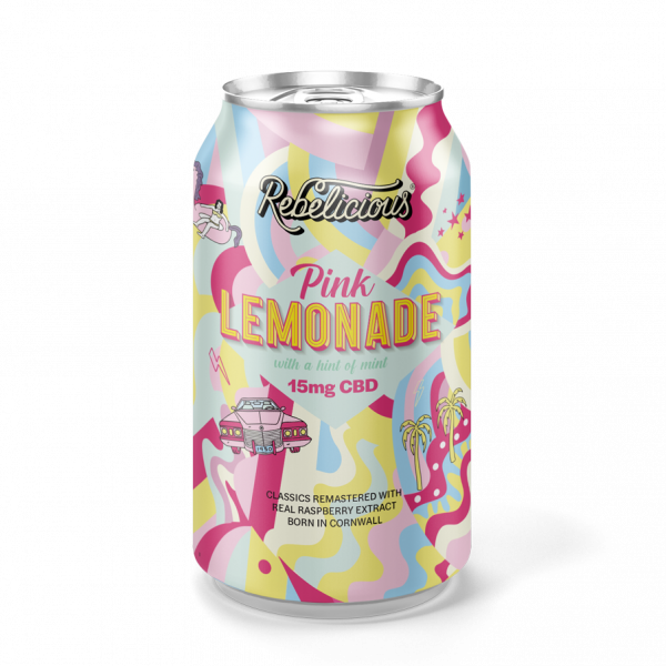 Rebelicious – 15mg CBD Drink – Pink Lemonade