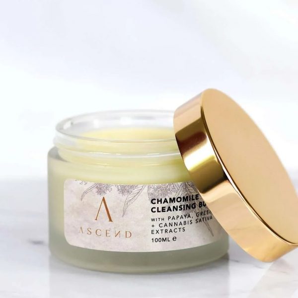 Ascend Skincare - Chamomile + CBD Cleansing Butter - Infused With Papaya, Green Tea & Cannabis Sativa Extracts