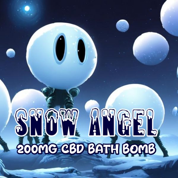Snow Angel 200mg CBD Bath Bomb Area 51 CBD Lab