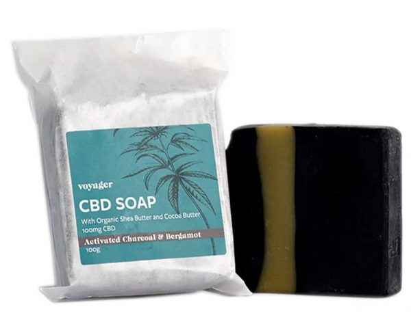 Voyager CBD - Activated Charcoal & Bergamot CBD Soap 100g (100mg CBD)