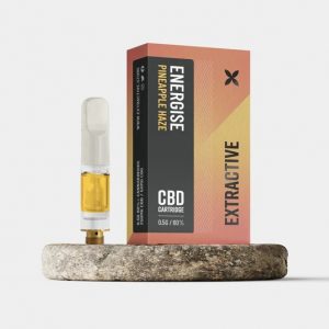 Extractive – Pineapple Haze – CBD Vape Cartridge – 60%+ Cannabinoids – 0.5g Uncut Oil